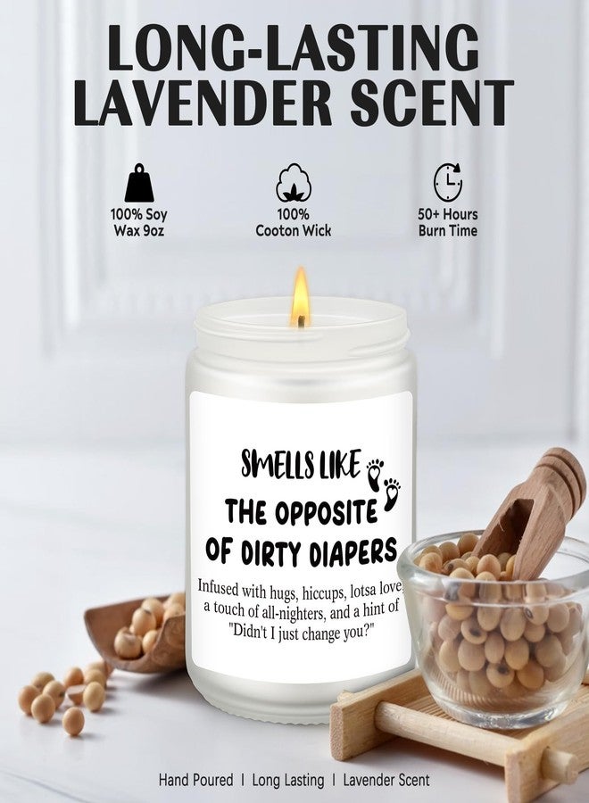 VIISPIRIT New Baby Gifts Candle, Smells Like the Opposite of Dirty Diapers, Funny Shower Gift, Post Partum Gift, Funny Expecting Mom Gifts, Scented Candle For New Mama, Giving Birth, First Time Mom Present Idea - Image 3